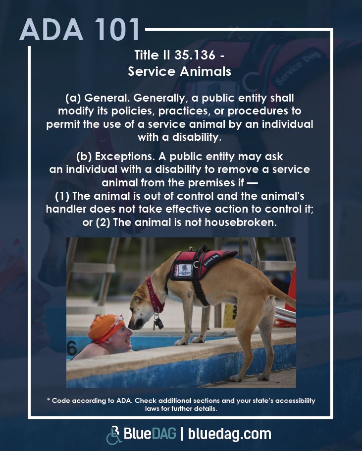 ADA 101 – Title II Service Animals